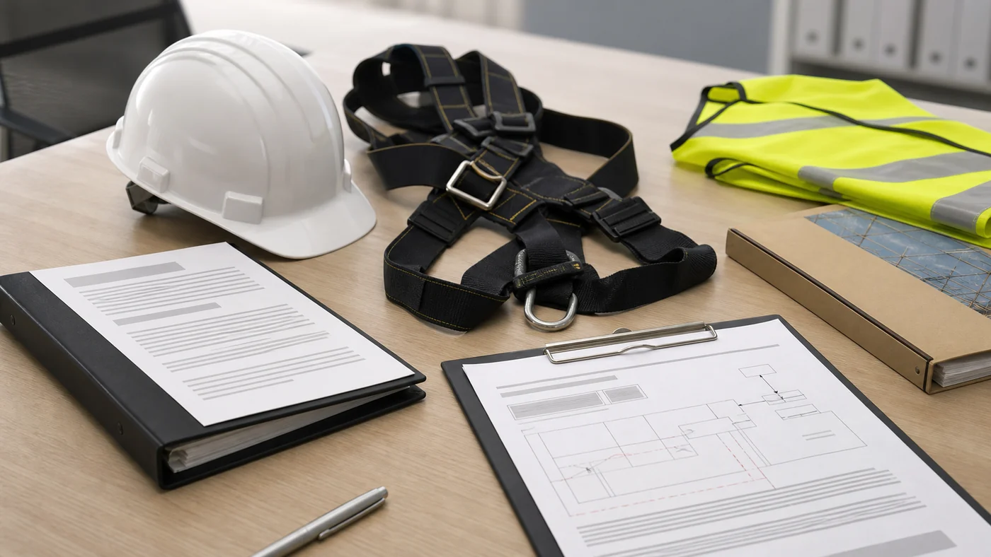 Height work worker claim review desk with wage records, medical certificates, treatment notes, written decisions, and return-to-work planning for Boral Limited.