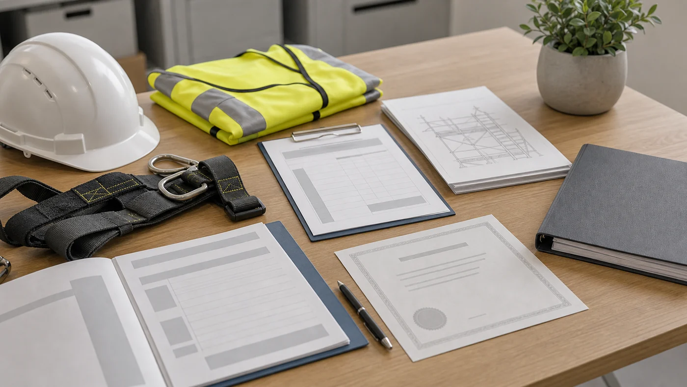 Scaffolding injury workers compensation evidence review with incident records, medical reports, certificate of capacity and workplace duties documents.