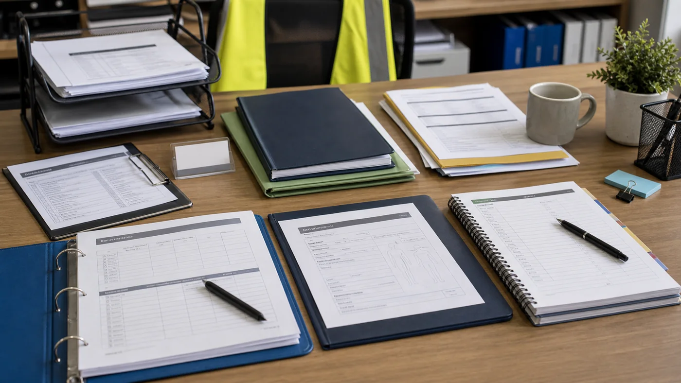 Host employer placement worker claim review desk with wage records, medical certificates, treatment notes, written decisions, and return-to-work planning for Persol Australia Holdings Ltd.