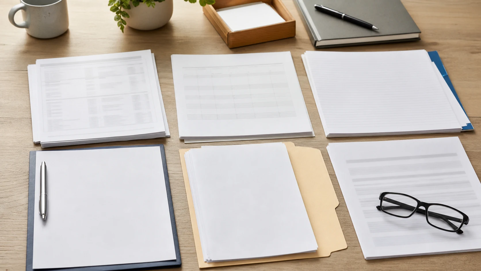 Work capacity decision evidence review with capacity certificates, duties evidence, wage records, and review pathway papers arranged without readable text.